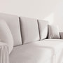 Voir la diapositive 5 : BEST MOBILIER Cyrus - canapé droit 3 places convertible en velours côtelé