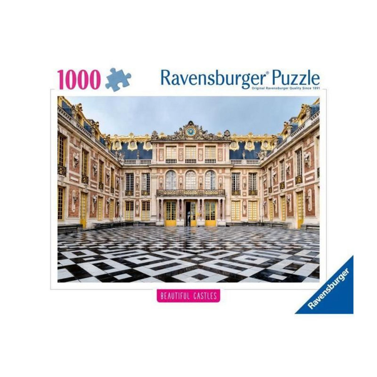 RAVENSBURGER Puzzle 1000 pièces Ravensburger, Château de Versailles France, Collection Highlight, Adulte 14+ ans