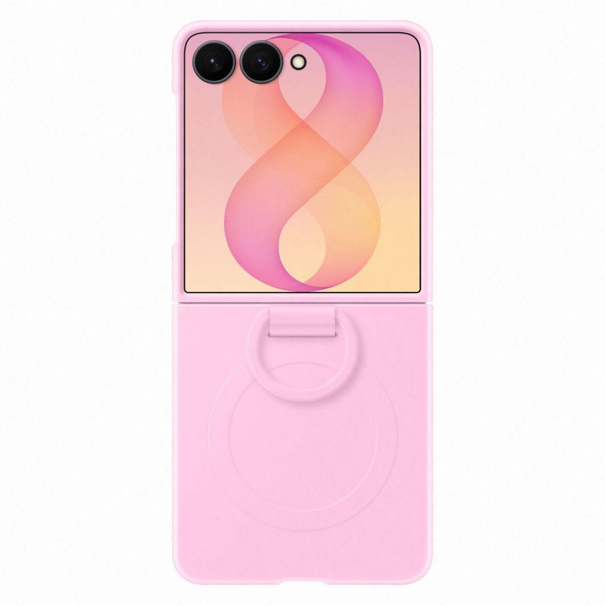 Samsung Coque flip 8 silicone anneau magnétique violet