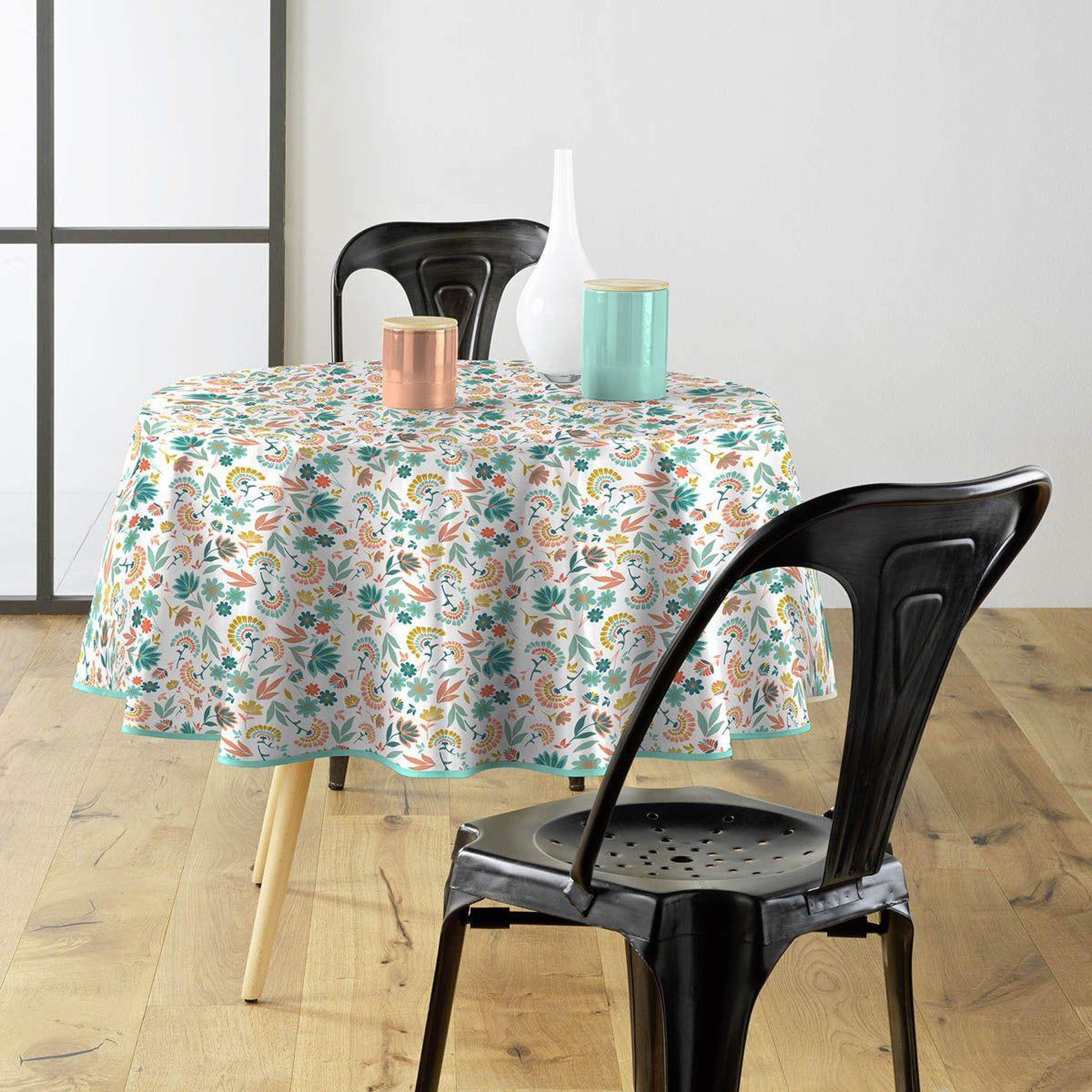 Voir la diapositive 3 : Douceur d'Intérieur Nappe ronde imprimé  indiana  160cm multicolore