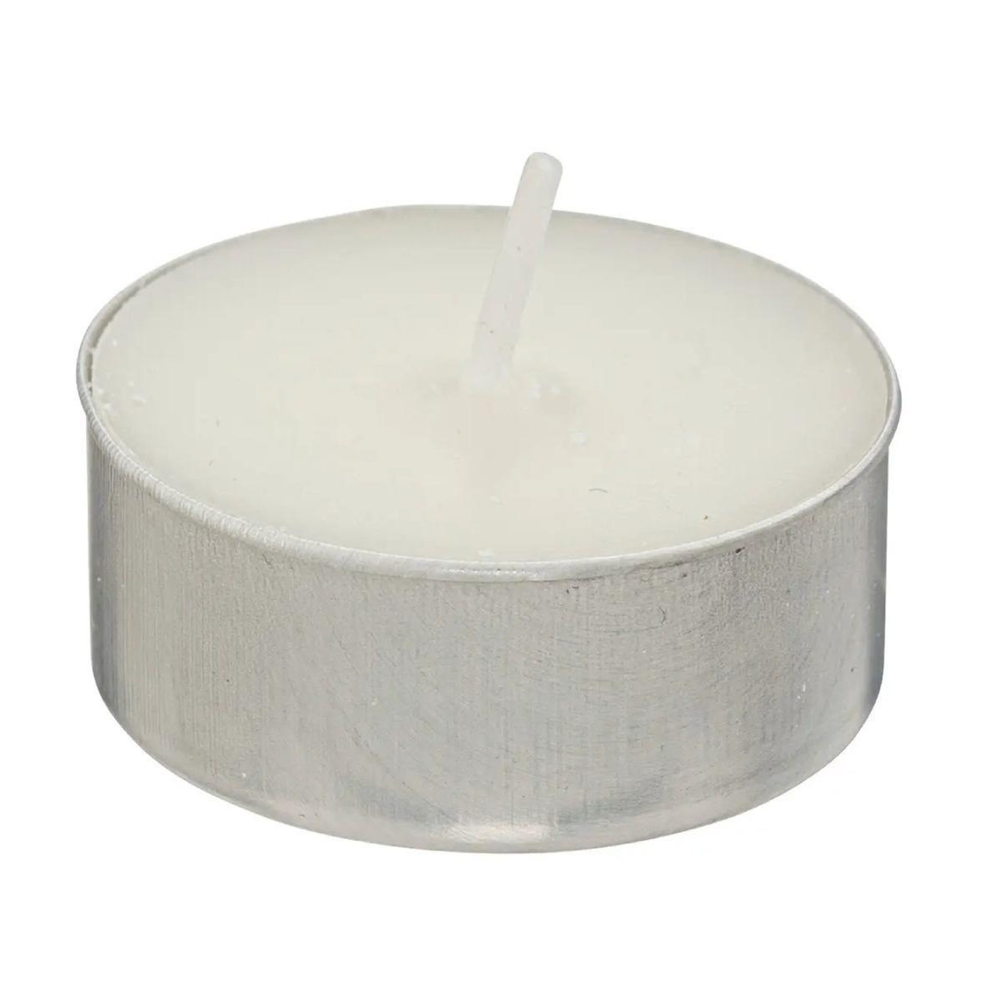 Voir la diapositive 2 : ATMOSPHERA Lot de 18 bougies chauffe-plat  hugo  3,7cm blanc