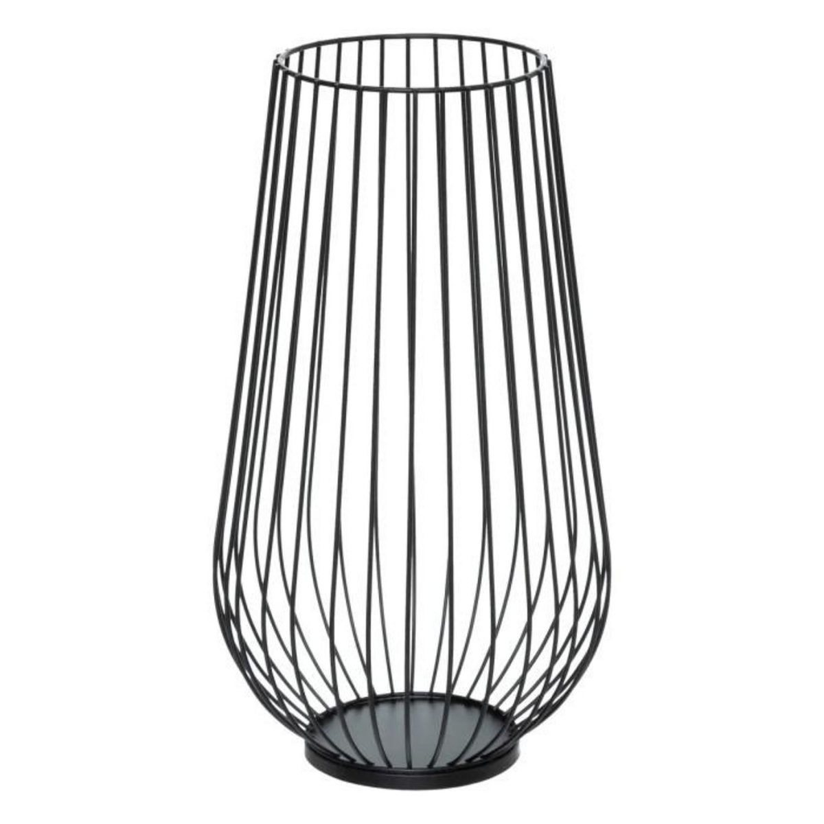 ATMOSPHERA Photophore Filaire en Métal  Nuit Scintillante  35cm Noir