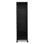 Voir la diapositive 3 : ID MARKET Range bûches vertical plein acier noir H. 112 CM pour cheminée avec roulettes