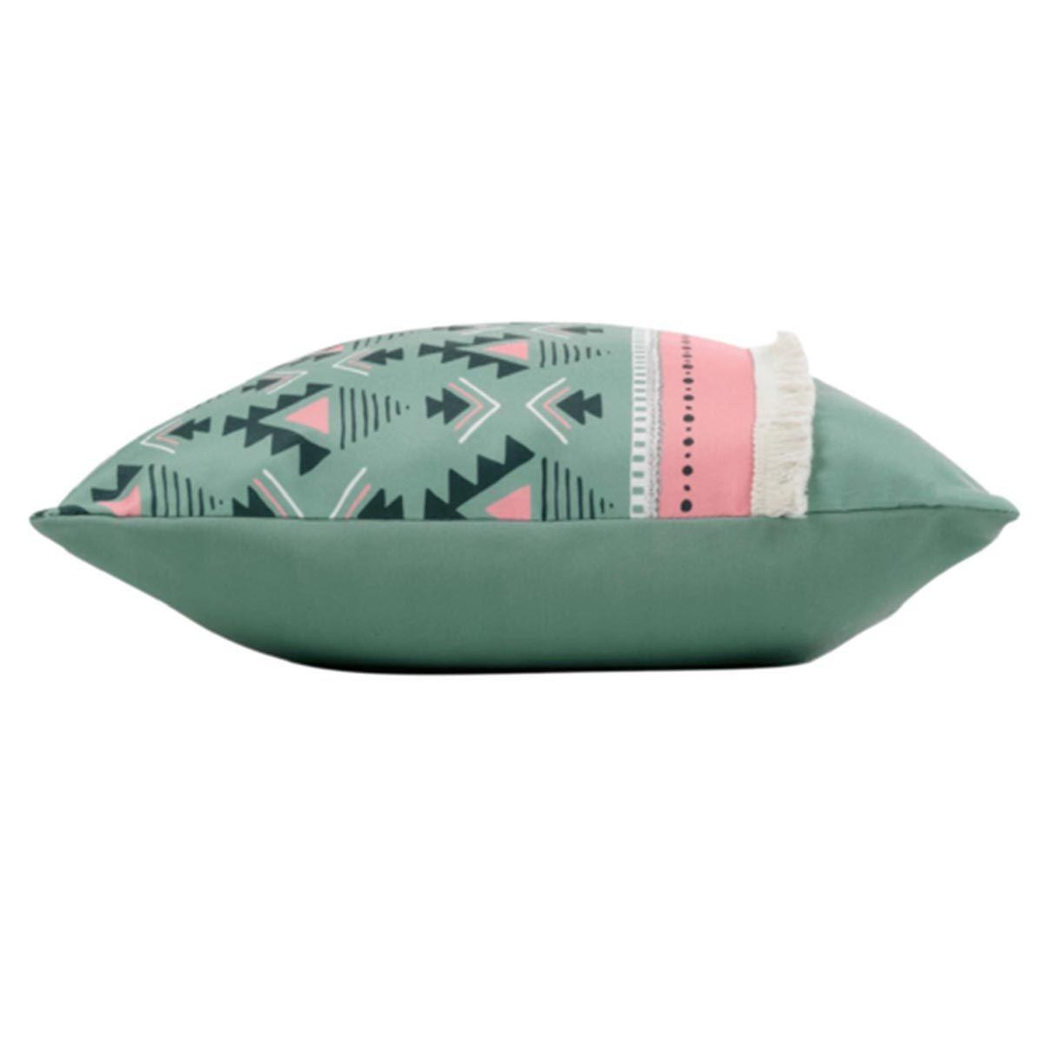 Voir la diapositive 2 : Douceur d'Intérieur Coussin déco à motifs  esmeralda  45x45cm vert