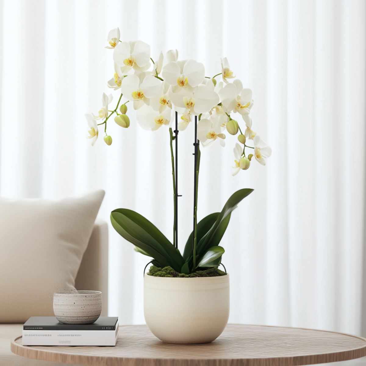 PLANT IN A BOX Orchidée papillon - Phalaenopsis Multiflora - Hauteur 35-45cm - ⌀12cm