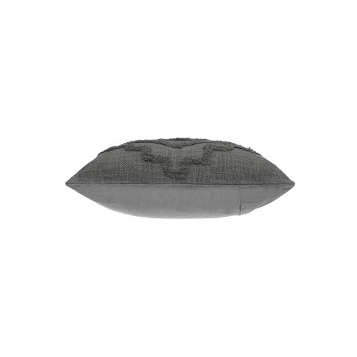 ATMOSPHERA Coussin Déco Tufté  Inca  40x40cm Gris