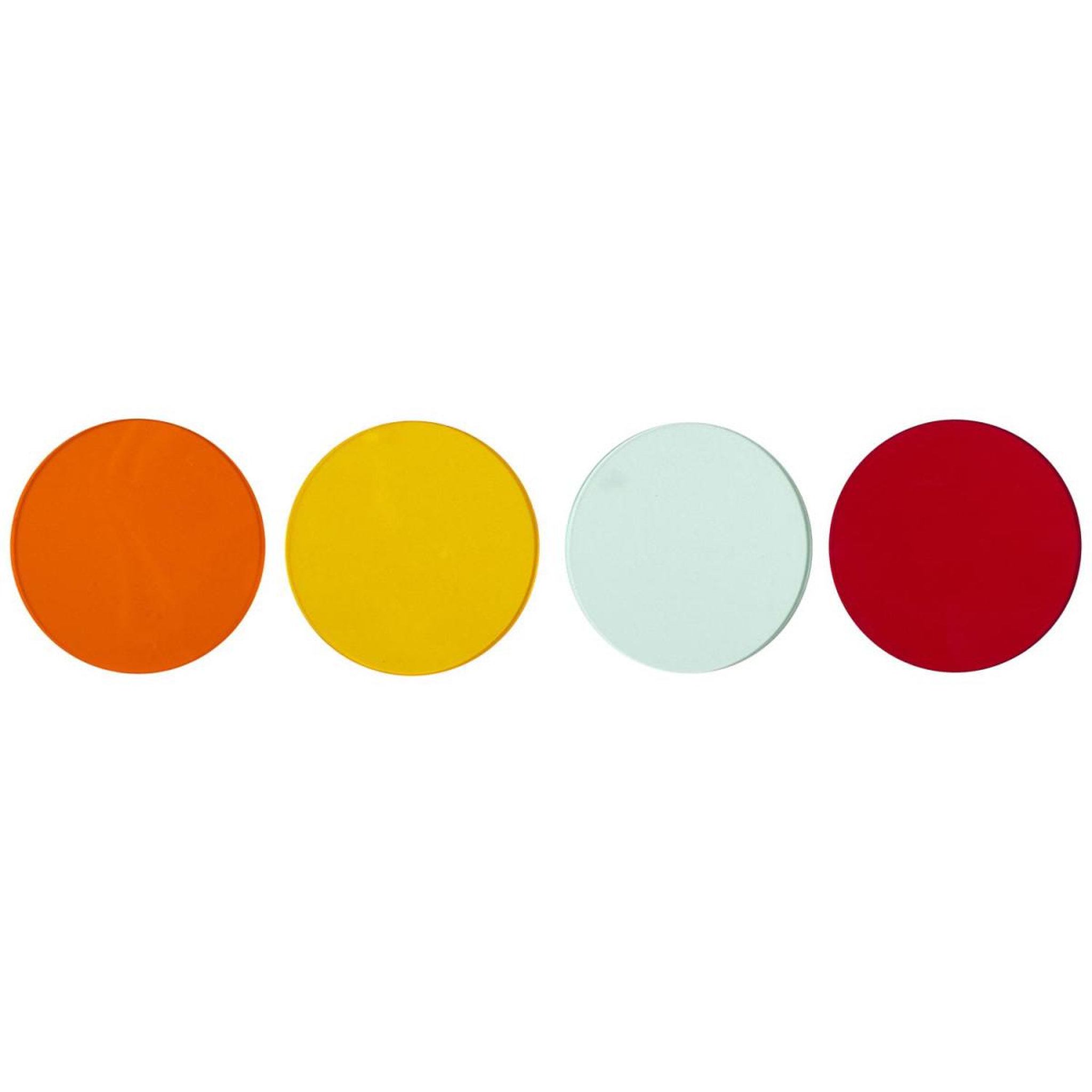 Voir la diapositive 2 : The Home Deco Factory Lot de 4 dessous de verre  colores  10cm multicolore