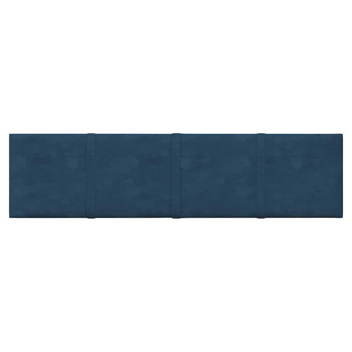 VIDAXL Panneaux muraux 12 pcs Bleu 60x15 cm Velours 1,08 m^2