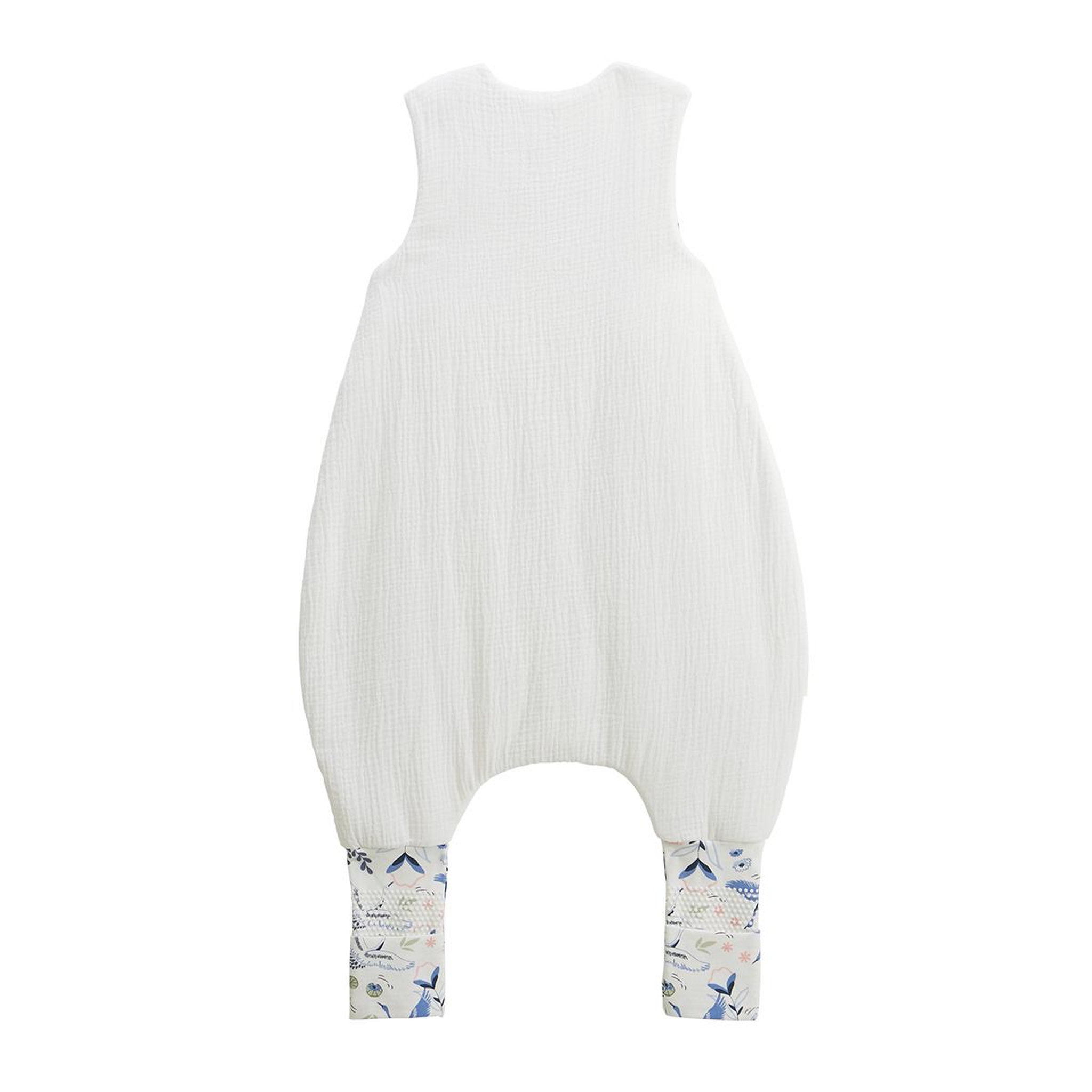Voir la diapositive 4 : Petit Béguin Turbulette tog2 en gaze de coton avec pieds retroussables tiana