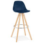 Voir la diapositive 1 : Paris Prix Tabouret de Bar Scandinave  Miro  97cm Bleu & Naturel