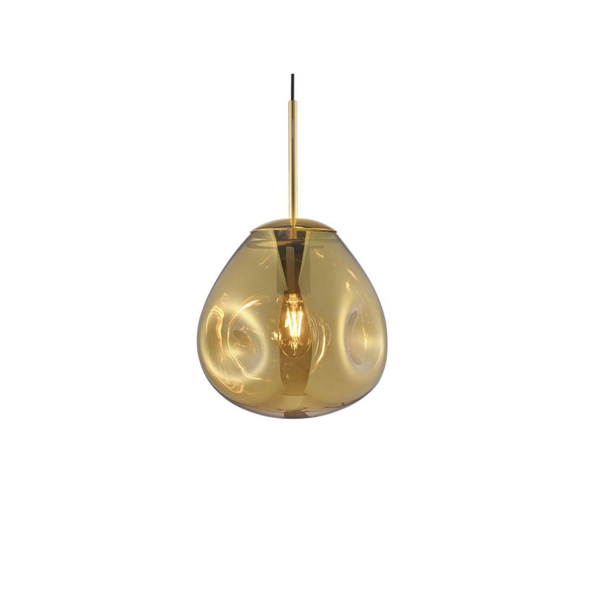 Leitmotiv Suspension luminaire design verre Blown small