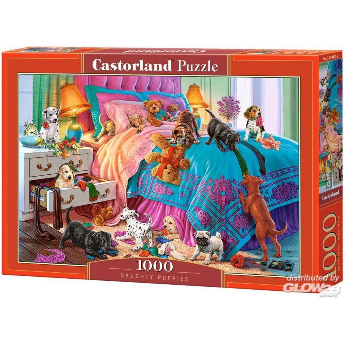 Castorland Puzzle 1000 pièces : Les chiots malicieux