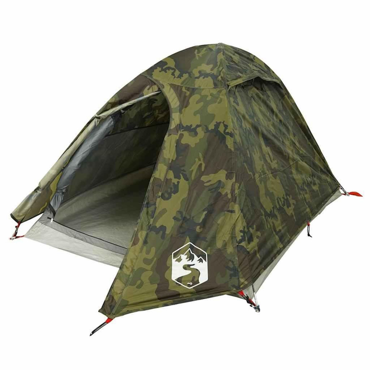 VIDAXL Tente de camping a dome 2 personnes camouflage impermeable