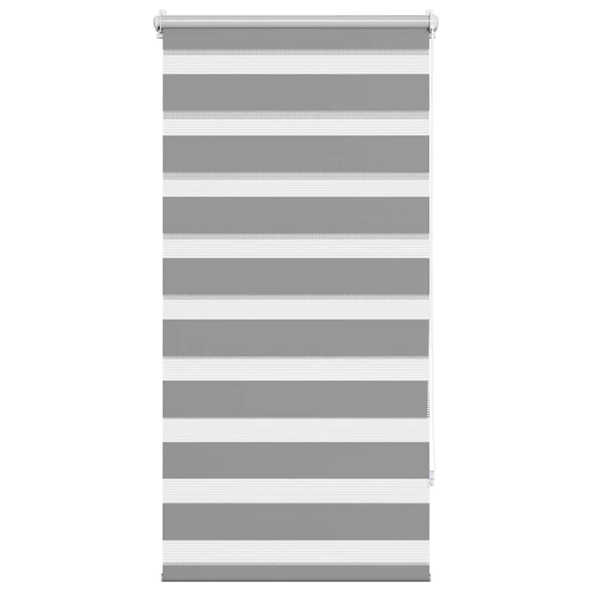 VIDAXL Store venitien zebre 60,9 x 120 cm, largeur du tissu 56,7 cm, gris
