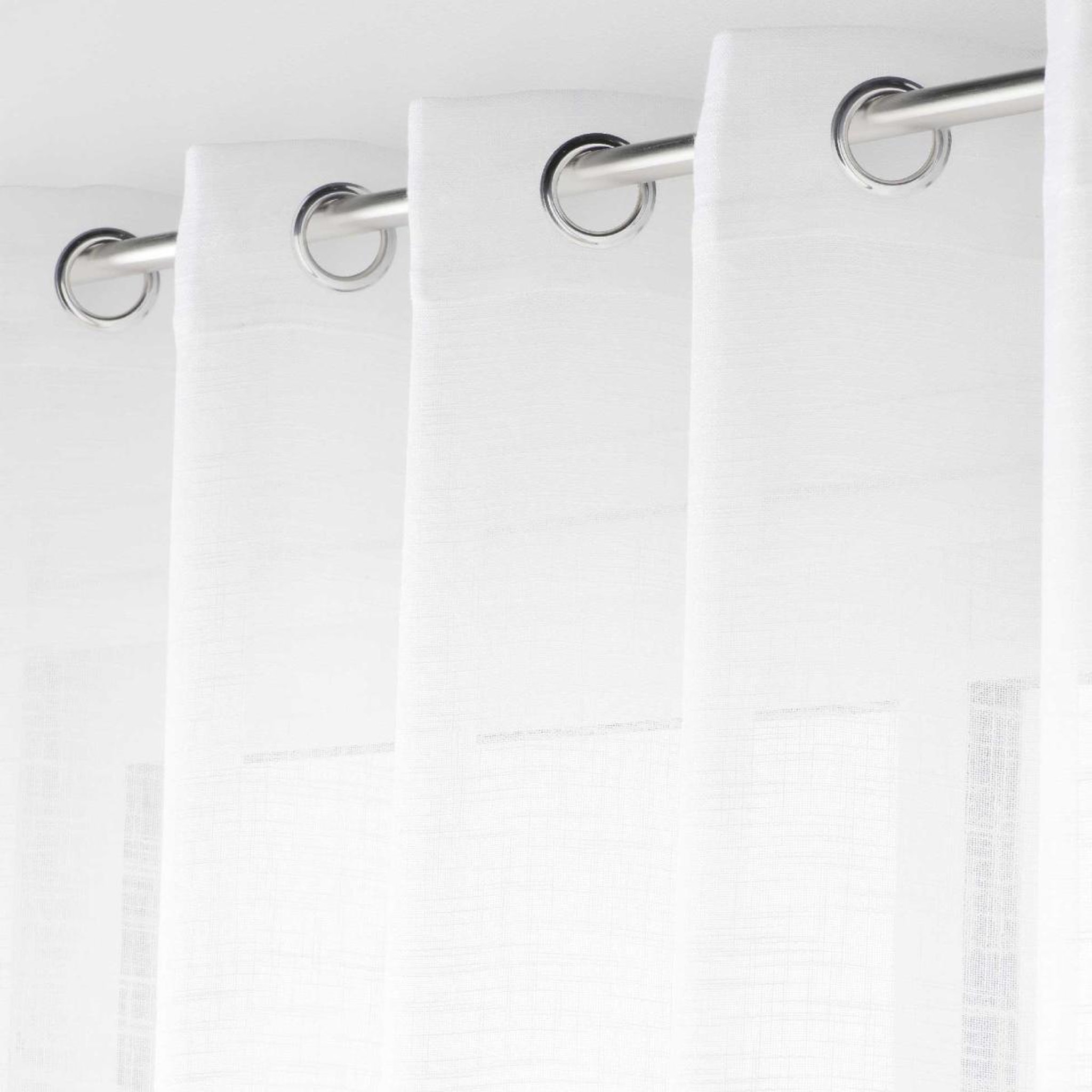 Voir la diapositive 2 : Douceur d'Intérieur Rideau voilage  haltona  240x240cm blanc
