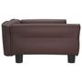 Voir la diapositive 4 : VIDAXL Lit pour chien marron 95x55x30 cm similicuir
