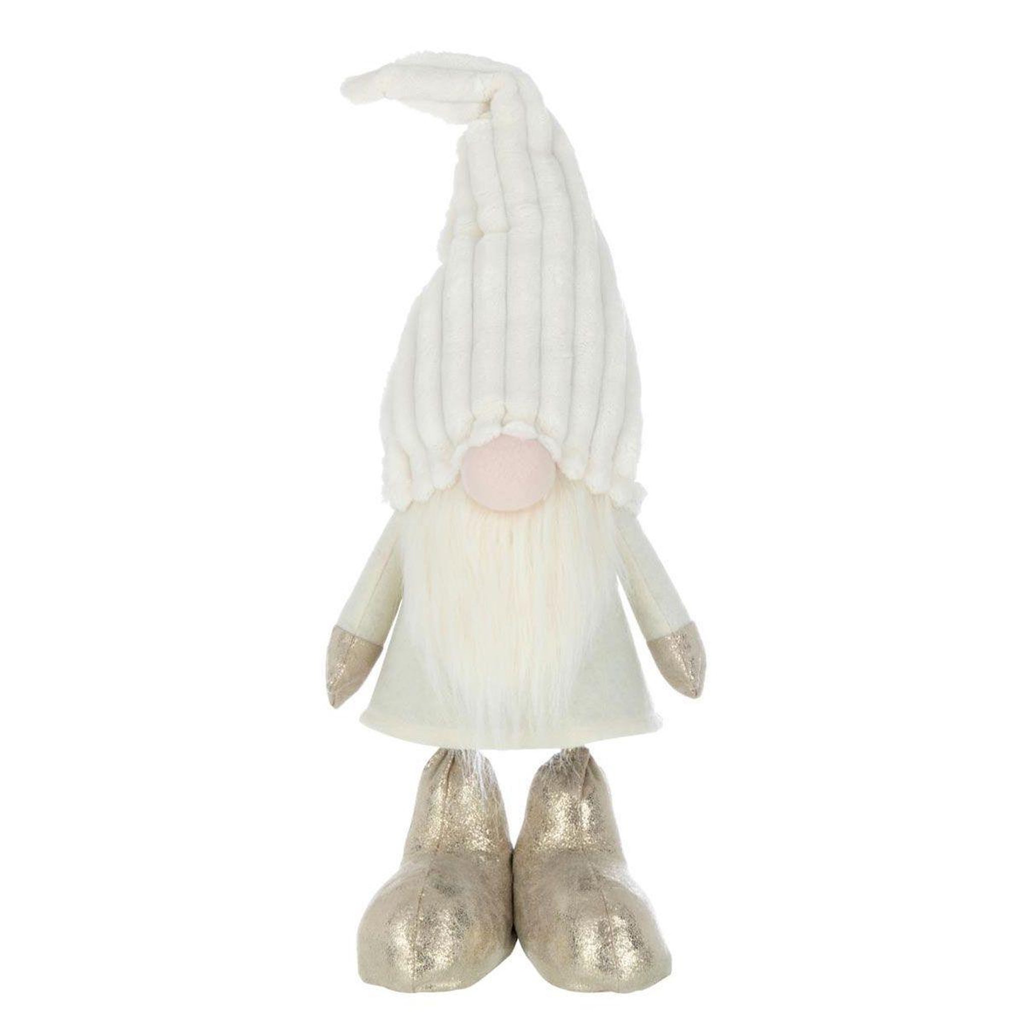 J-LINE Statue déco lutin  plumes  58cm beige