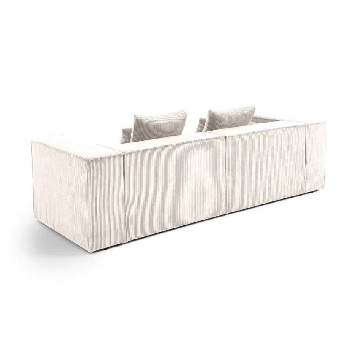 LISA DESIGN Colombine - canapé modulable droit - 2 places - en velours côtelé