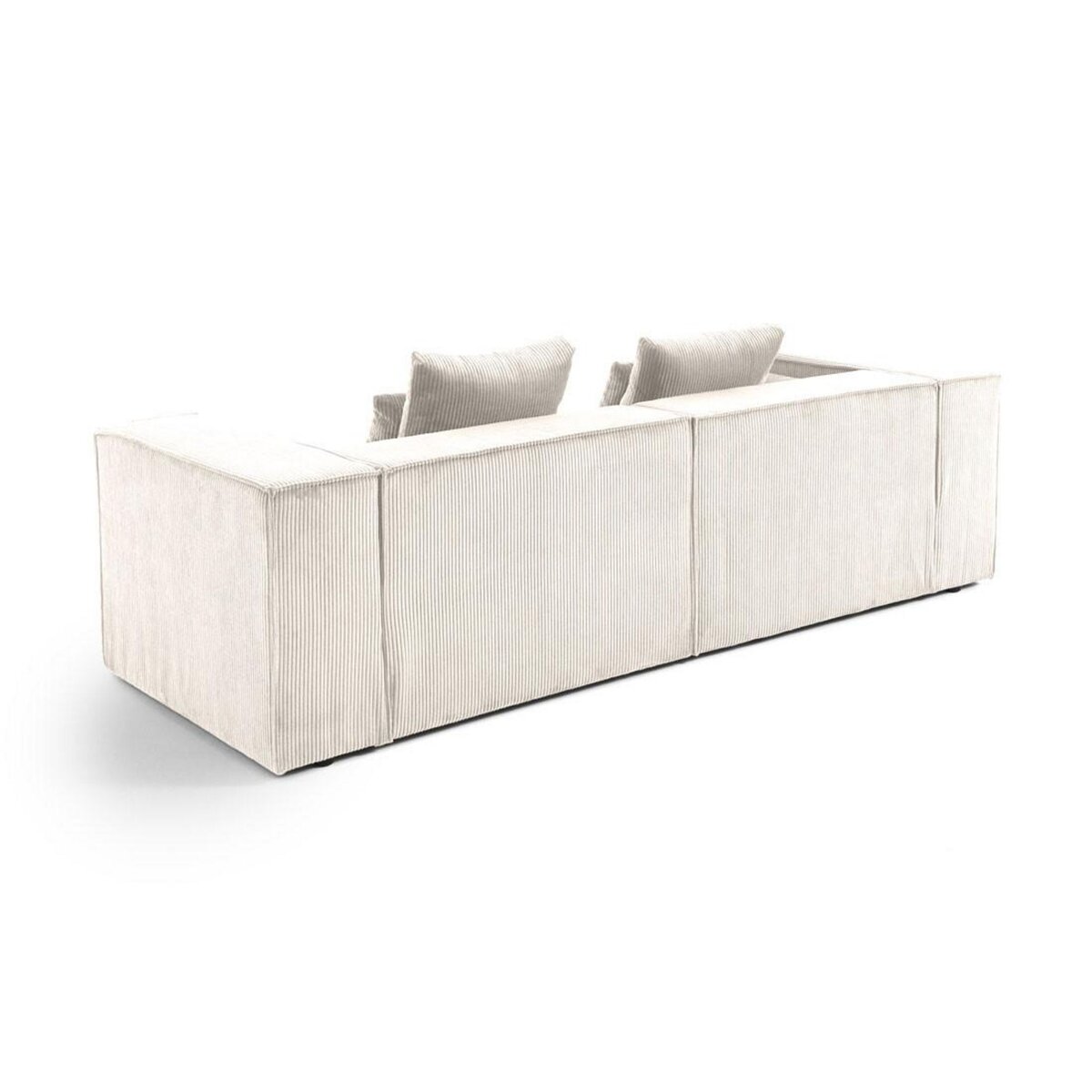 LISA DESIGN Colombine - canapé modulable droit - 2 places - en velours côtelé