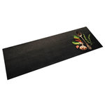 VIDAXL Tapis de cuisine lavable impression d'epices 60x180 cm velours