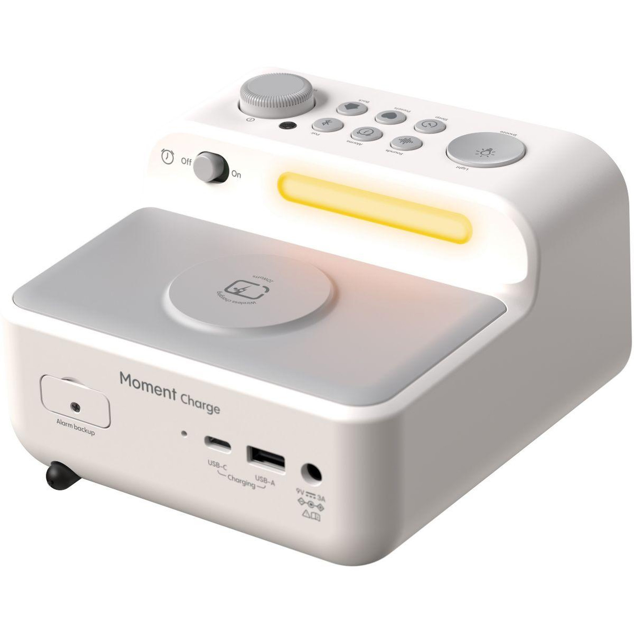 Voir la diapositive 5 : PURE Radio réveil Moment Charge Cotton White