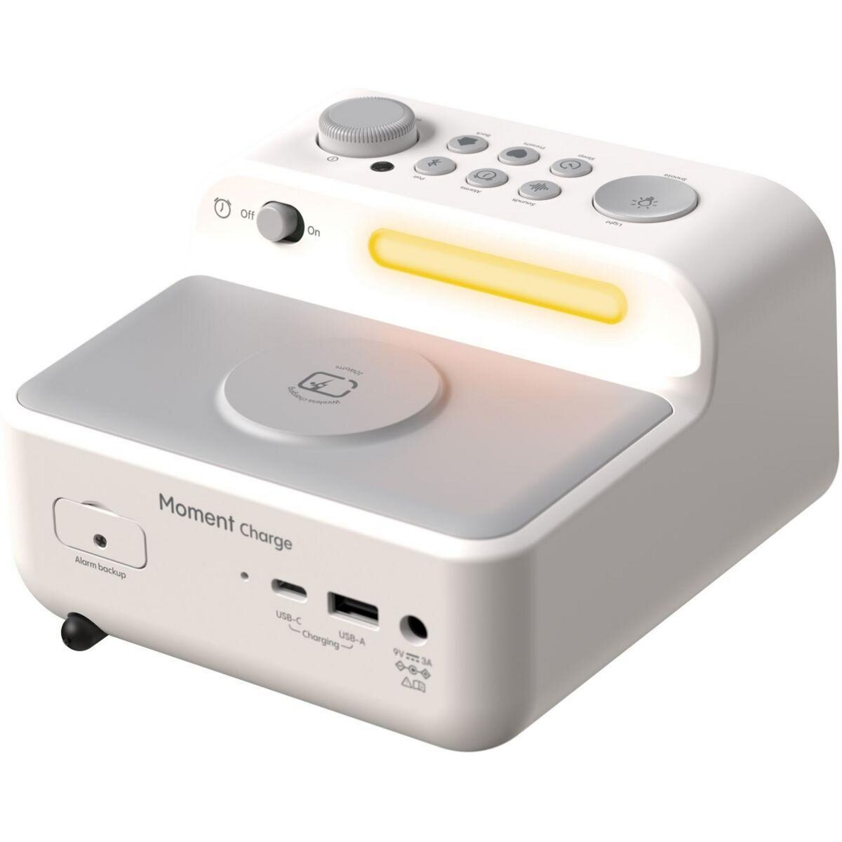PURE Radio réveil Moment Charge Cotton White