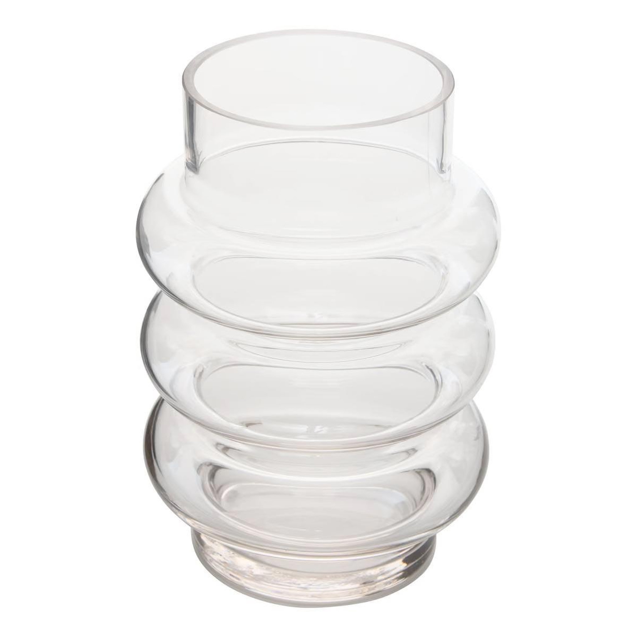 ATMOSPHERA Vase design en verre  clotilde  20cm transparent