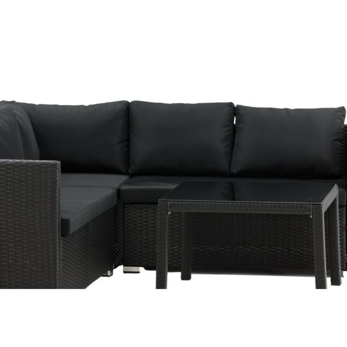 Paris Prix Salon d'Angle de Jardin  Kuba  180cm Noir