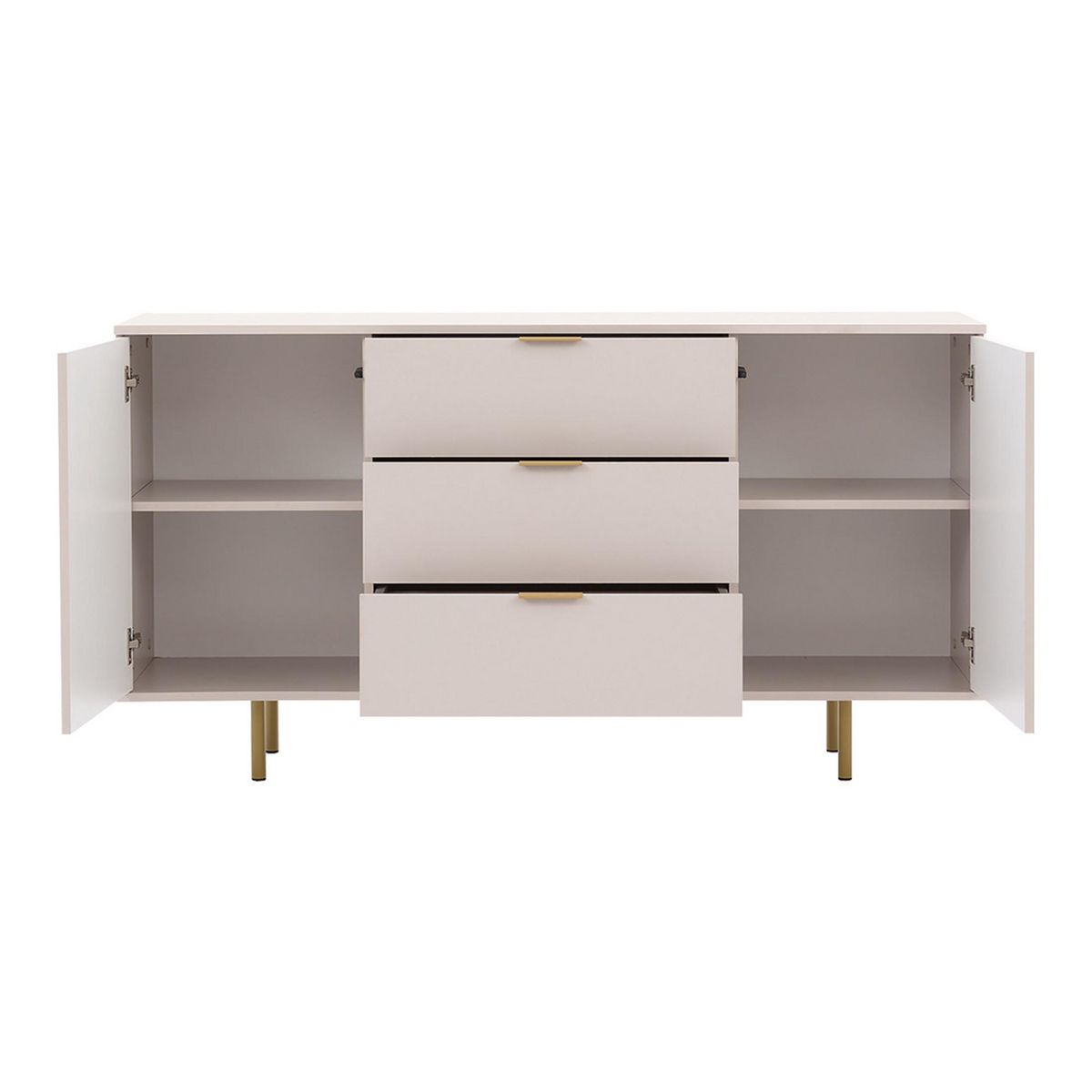 BEST MOBILIER Monica - buffet - beige - 150 cm