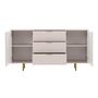 Voir la diapositive 2 : BEST MOBILIER Monica - buffet - beige - 150 cm