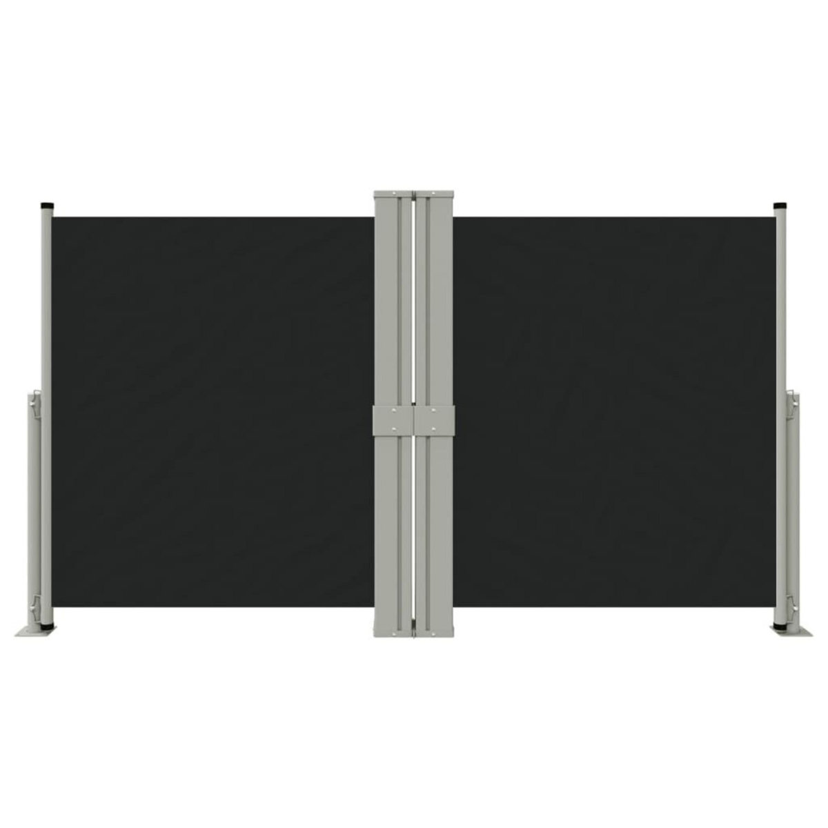 VIDAXL Auvent lateral retractable Noir 140x1200 cm