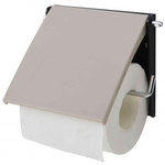 GUY LEVASSEUR porte papier toilette mural en polystyrène easyline. Coloris disponibles : Marron, Beige
