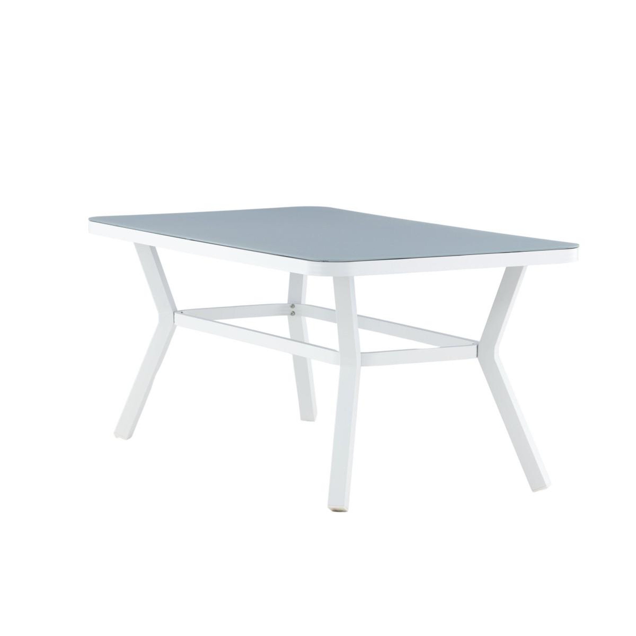 Voir la diapositive 6 : Paris Prix Table de jardin  virya  160cm blanc & gris