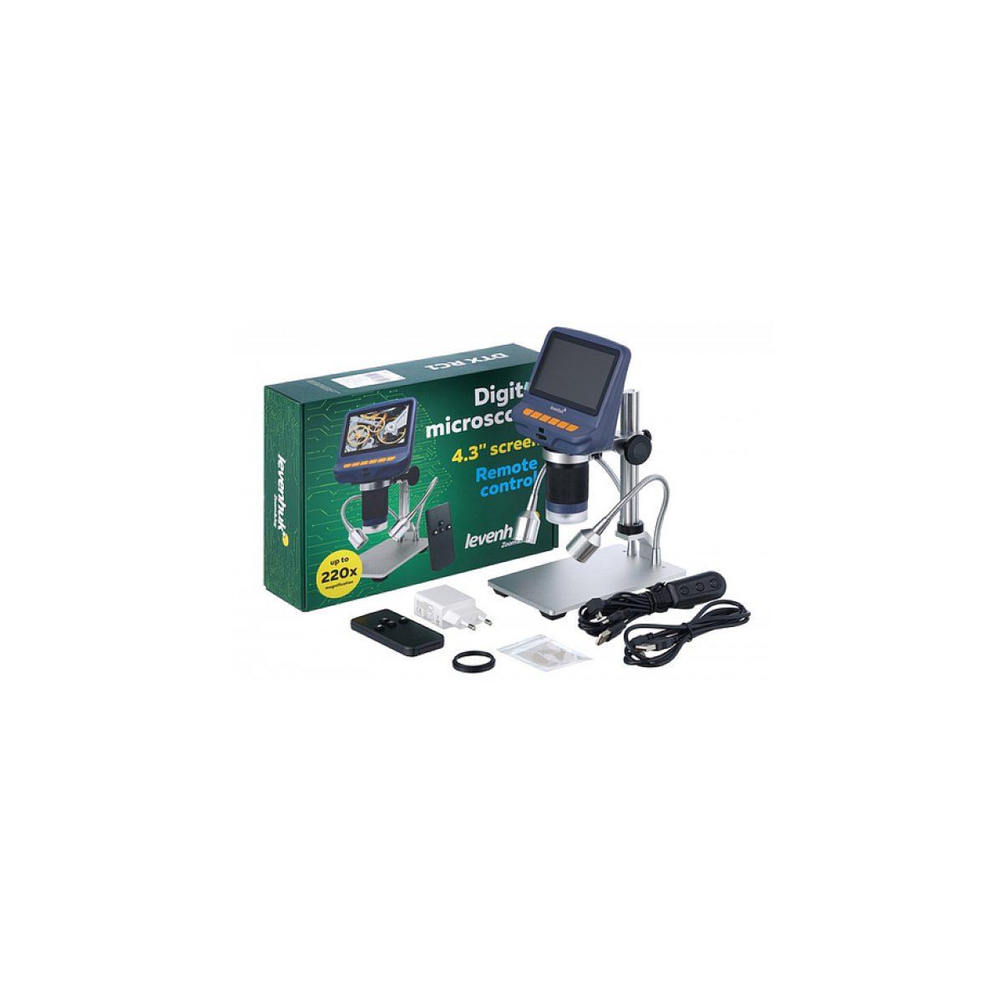 Voir la diapositive 3 : LEVENHUK Dtx rc1 220x microscope numérique