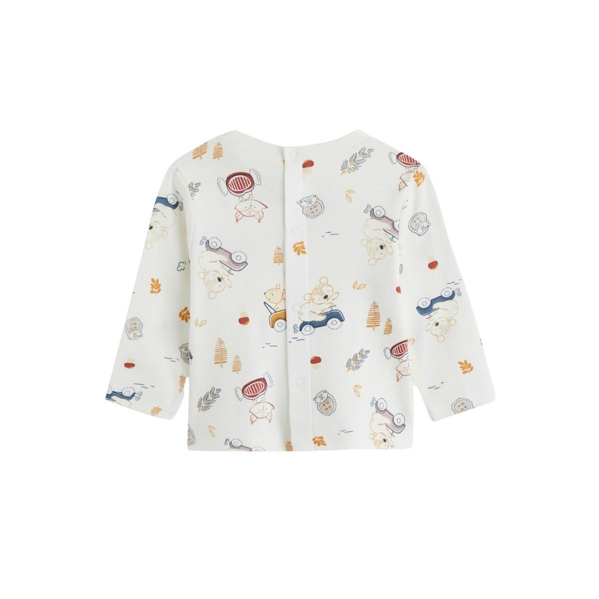 Voir la diapositive 4 : Petit Béguin Ensemble salopette bébé en coton matelassé et t-shirt emile