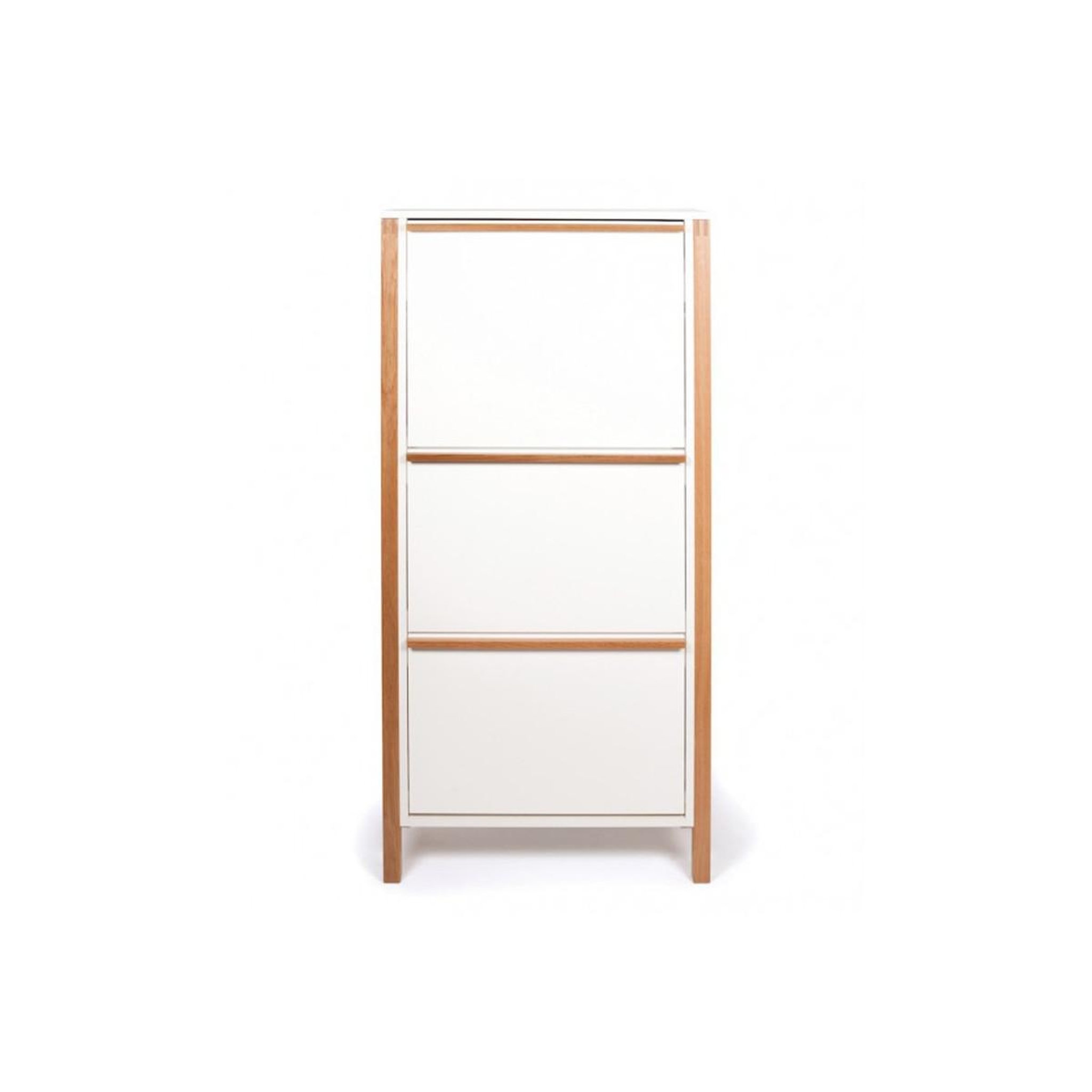 Paris Prix Meuble à chaussures 3 portes  northgate  139cm chêne & blanc