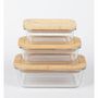 Voir la diapositive 3 : FIVE Bocal en Verre  Bambou  0,38L Transparent