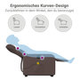 Voir la diapositive 6 : VIDAXL Fauteuil inclinable de massage Marron Similicuir