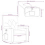 Voir la diapositive 6 : VIDAXL Fauteuil inclinable de massage electrique creme similicuir