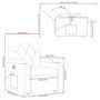 Voir la diapositive 6 : VIDAXL Fauteuil inclinable de massage electrique creme similicuir