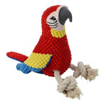 Paris Prix Jouet Peluche pour Chien  Perroquet  33cm Rouge