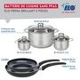Voir la diapositive 2 : ELO Ensemble de 2 Poêles de cuisson 28 et 32 cm et 3 faitouts 12, 14 et 24 cm Elo Prima Brillant