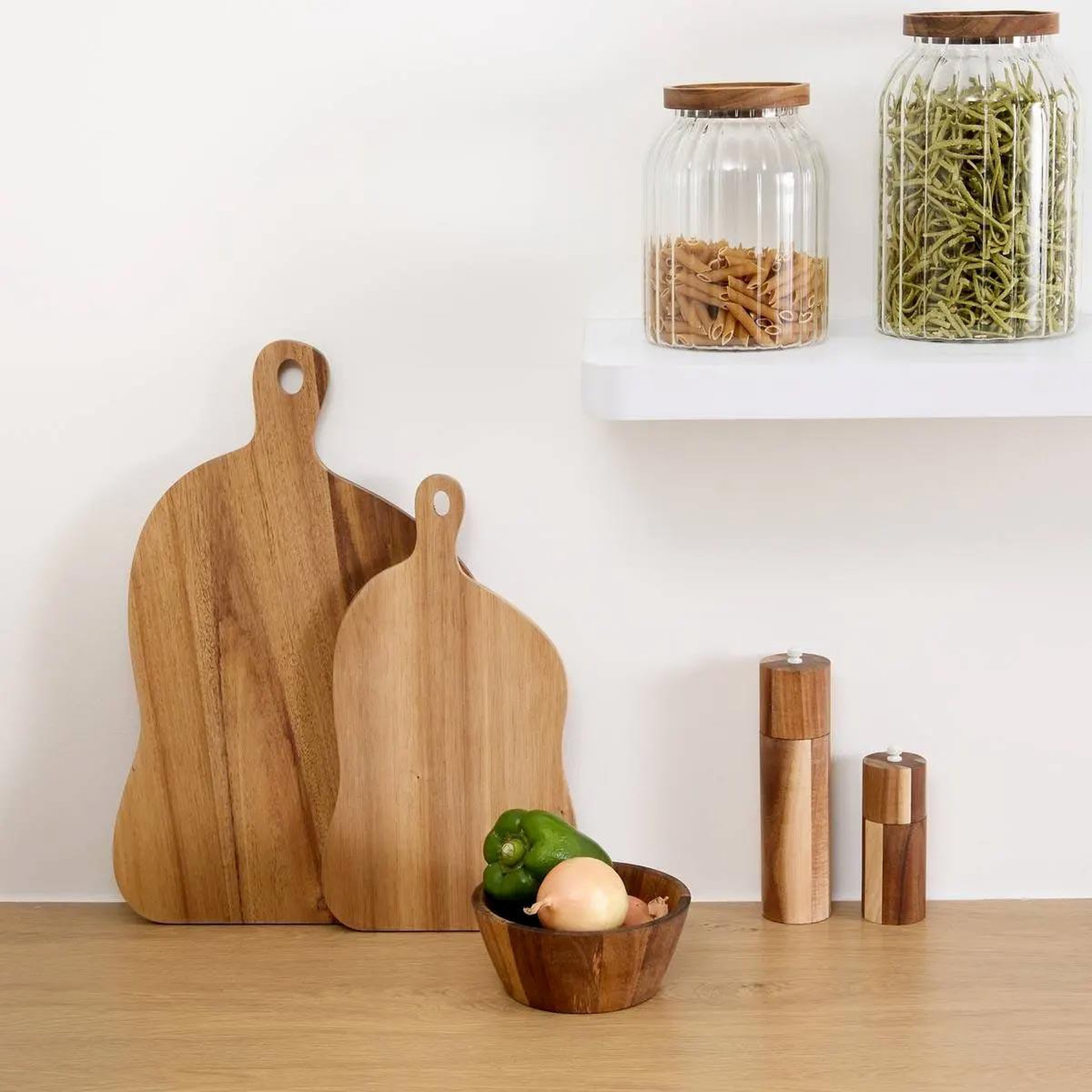Voir la diapositive 4 : FIVE Planche à Découper en Bois  Organik  35cm Naturel