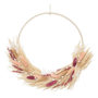 Voir la diapositive 1 : ATMOSPHERA Couronne de Fleurs Séchées  Murale  34cm Rose