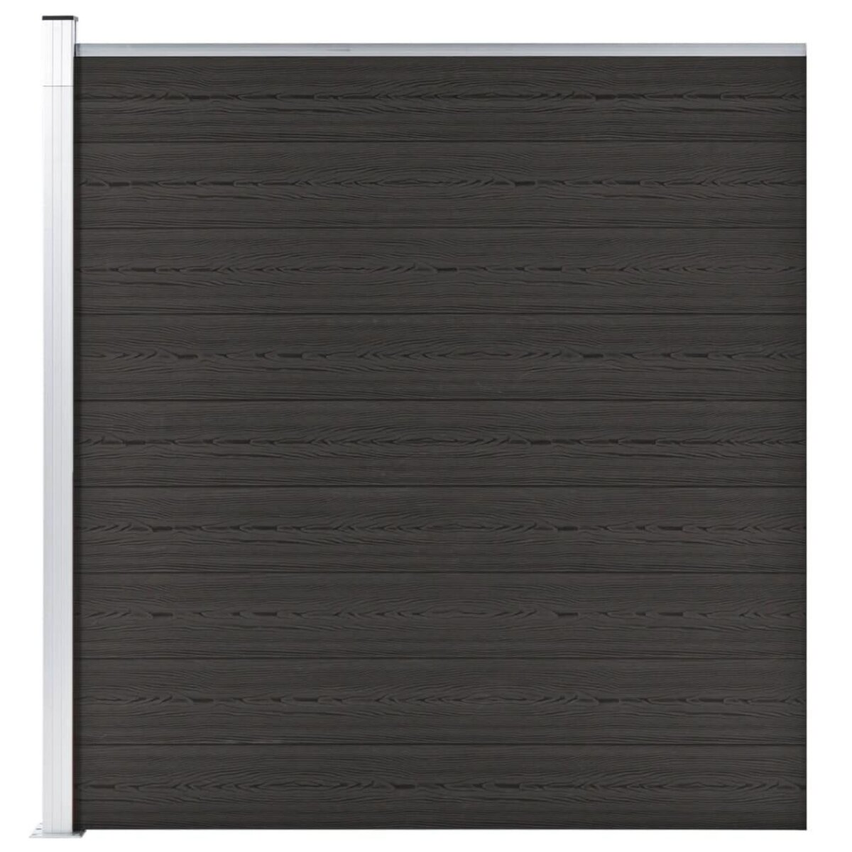 VIDAXL Panneau de cloture WPC 175x186 cm Noir