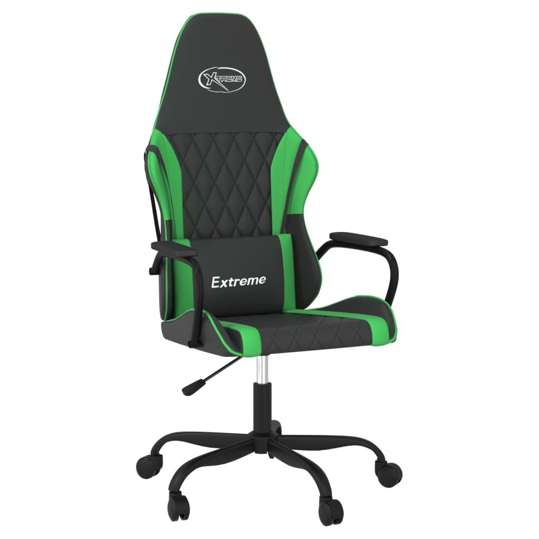Voir la diapositive 2 : VIDAXL Chaise de jeu Noir et vert Similicuir