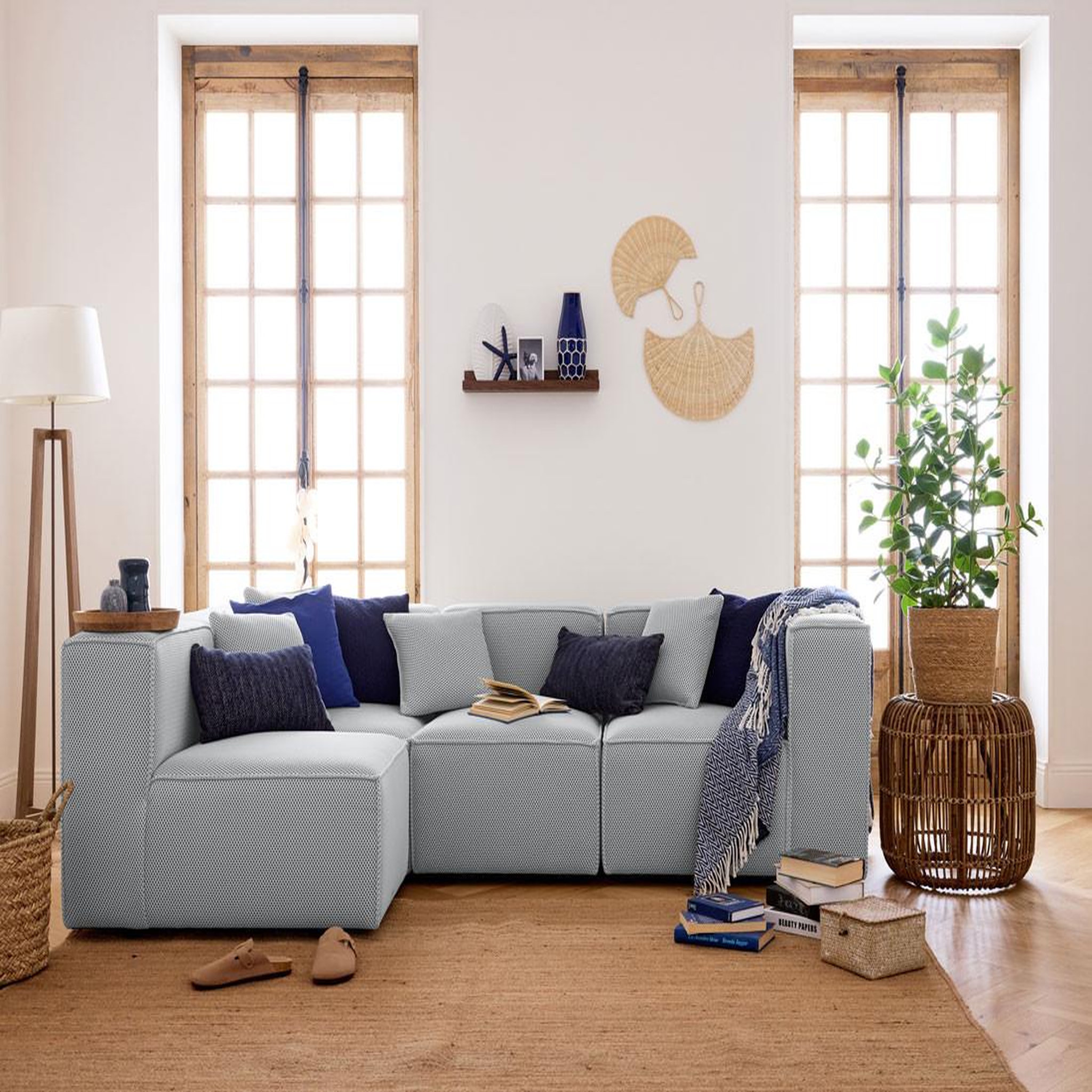 Voir la diapositive 2 : LISA DESIGN Arty - module d'assise droit - en tissu mailles 3d