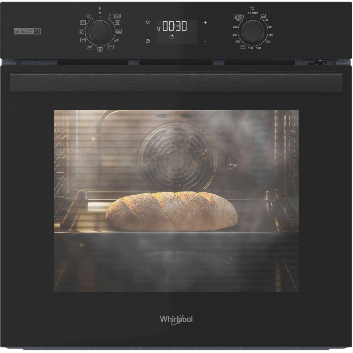 Whirlpool Four encastrable fonction vapeur OMSR58RU1SB Steam+