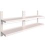 Voir la diapositive 6 : VIDAXL Etageres murales flottantes a 2 niveaux 2 pcs Inox 200x30 cm