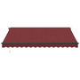 Voir la diapositive 3 : VIDAXL Auvent retractable automatique bordeaux 400x350 cm